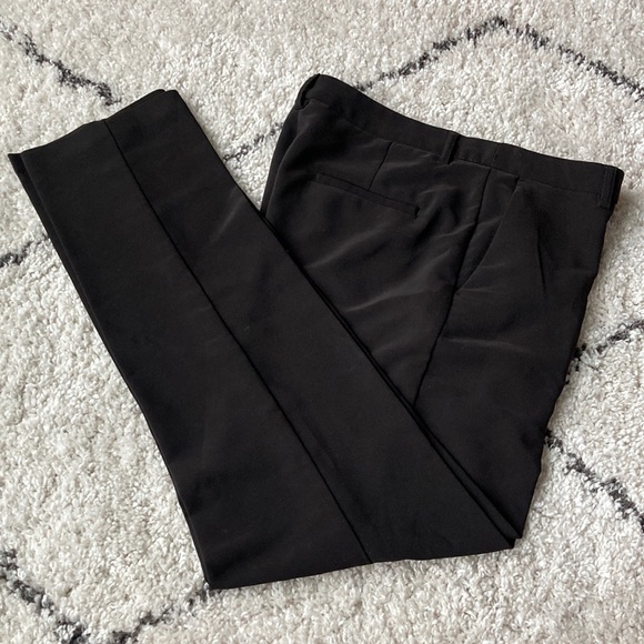 WILLI SMITH Black Satin Ankle Pants ✨ SALE 50% OFF BUNDLES - Picture 2 of 4